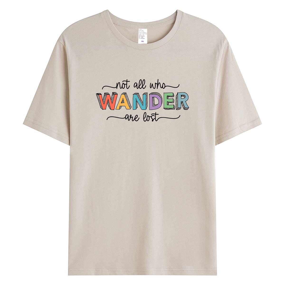 Outdoor Adventure Vacations - Casual WANDER Print T-Shirt Women Loose