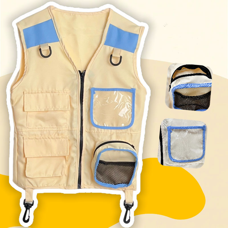 Outdoor Adventure Girl - Children Explorer Vest Pretend Play Cosplay
