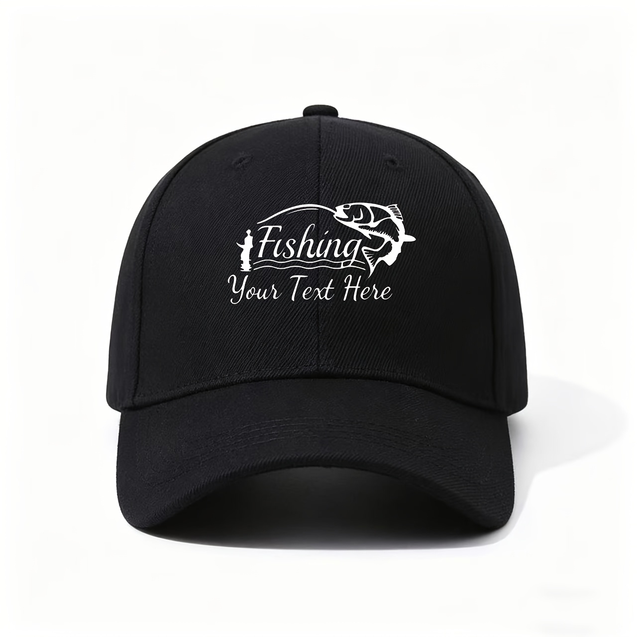 Outdoor Adventure Vacations - Fishing-Themed Baseball Cap, Featuring Fishing Slogan,