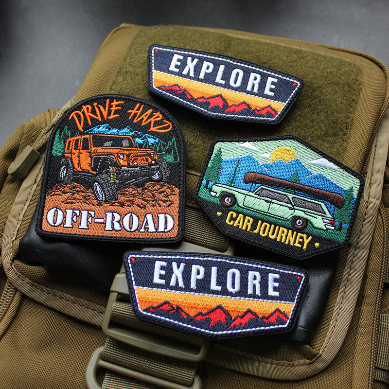 Outdoor Adventures Clothing - Landscape Embroidery Patch Off-road Badge Travel
