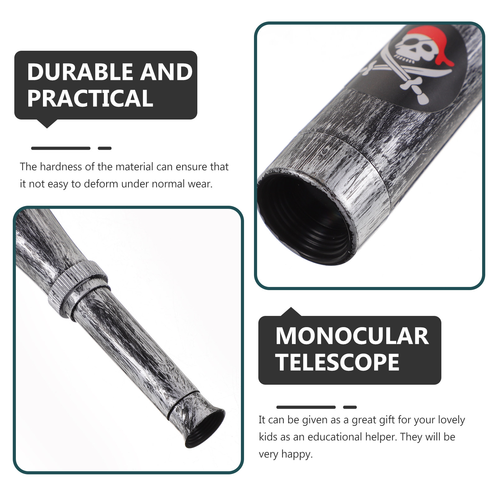 6Pcs Kids Pirate Monocular Tel - Outdoor Adventure Education recension och pris