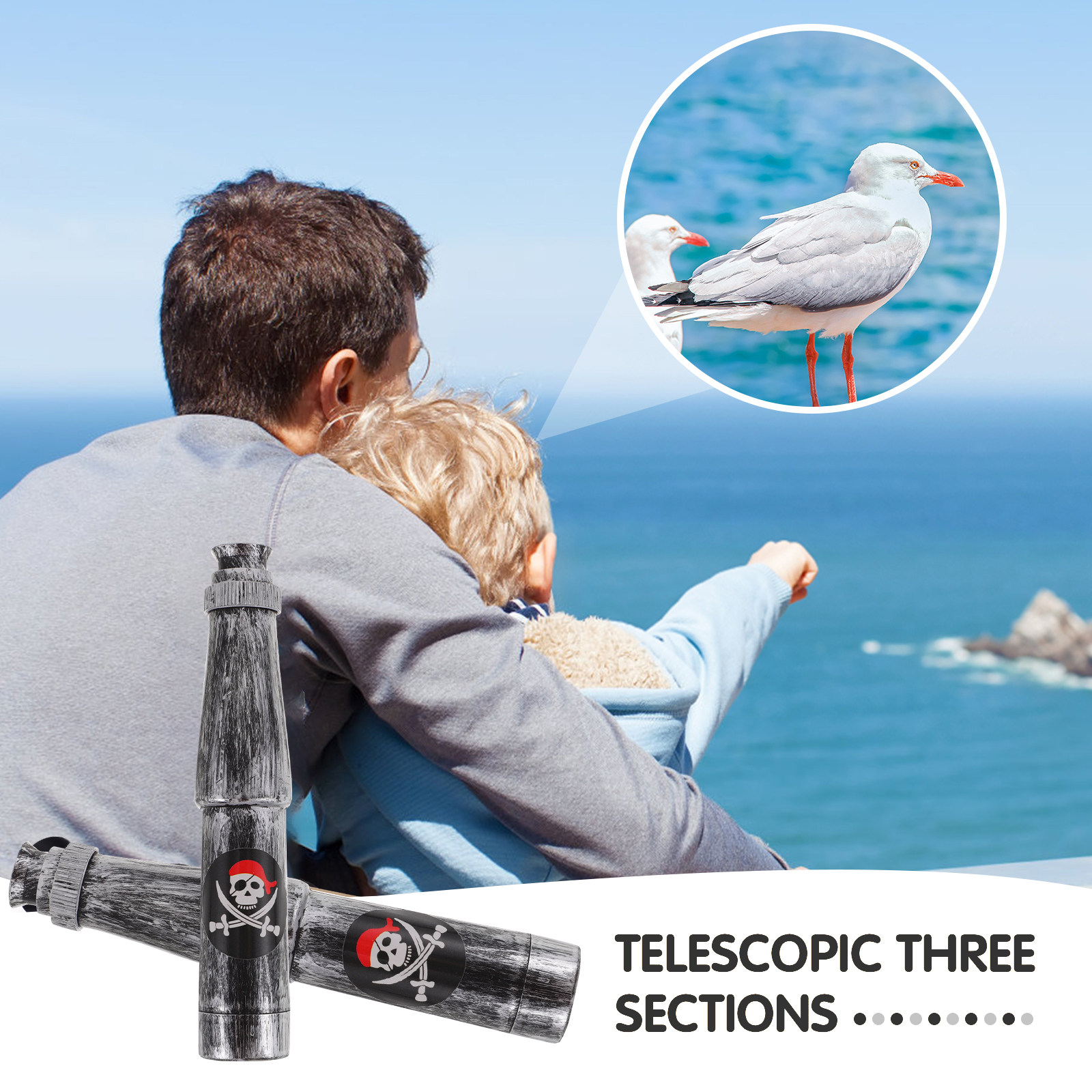6Pcs Kids Pirate Monocular Tel - Outdoor Adventure Education recension och pris