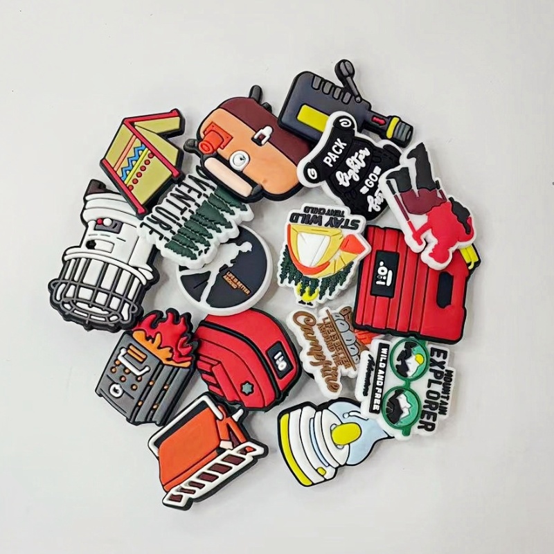 16Pcs Camping Shoe Charms, Out - Outdoor Adventure Birthday Party recension och pris