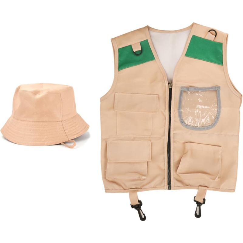 Safari Costume with Cargo Vest - Outdoor Adventure Girl recension och pris