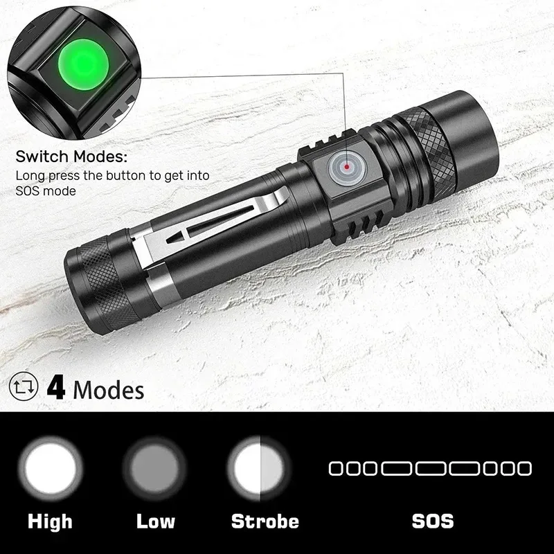 T6 LED Rechargeable Flashlight - Outdoor Adventures recension och pris