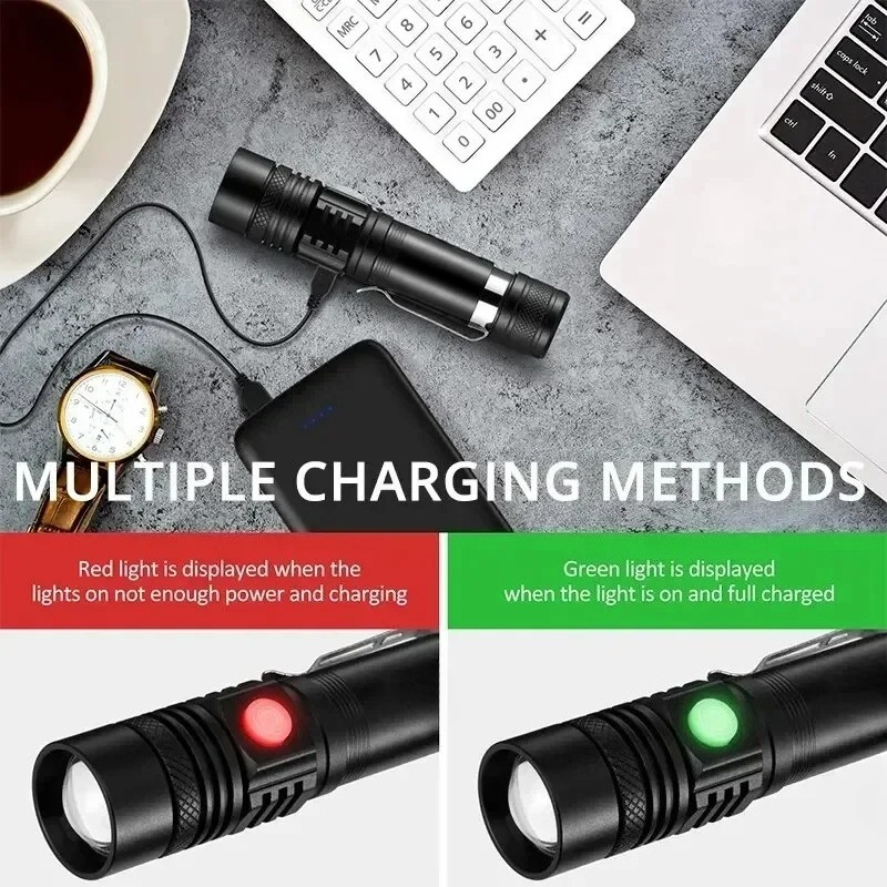T6 LED Rechargeable Flashlight - Outdoor Adventures recension och pris