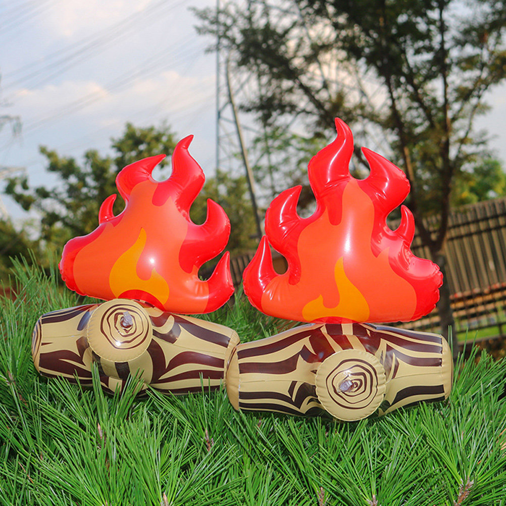 4Pcs Compact Inflatable Campfi - Outdoor Adventure Birthday Party recension och pris
