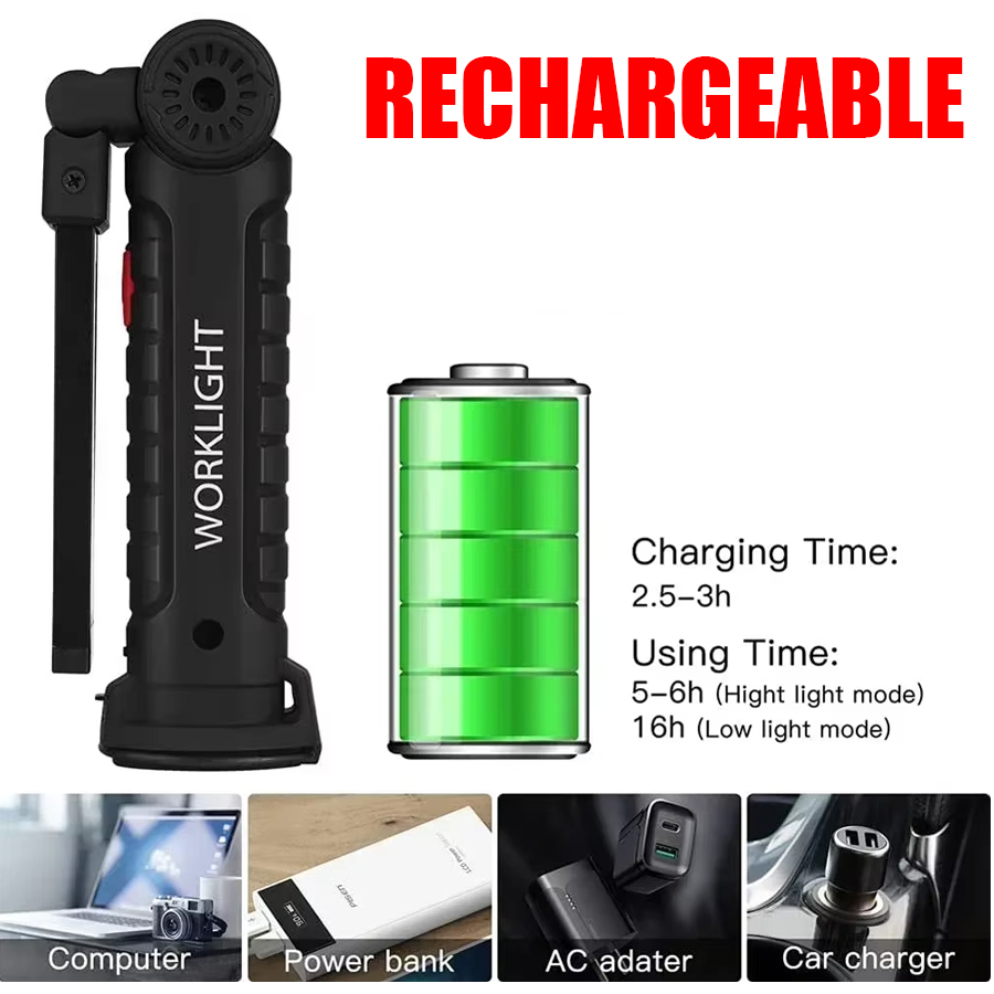 Portable LED Flashlight with M - Outdoor Adventures recension och pris
