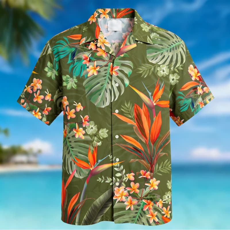 Men's Premium Hawaiian Floral  - Outdoor Adventure Vacations recension och pris