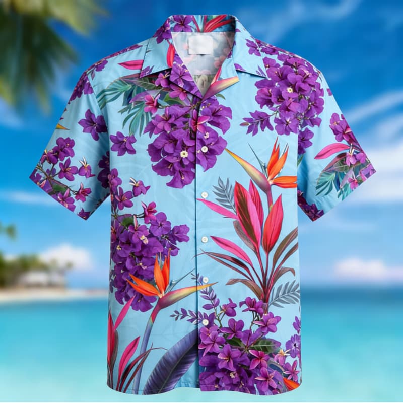 Men's Premium Hawaiian Floral  - Outdoor Adventure Vacations recension och pris
