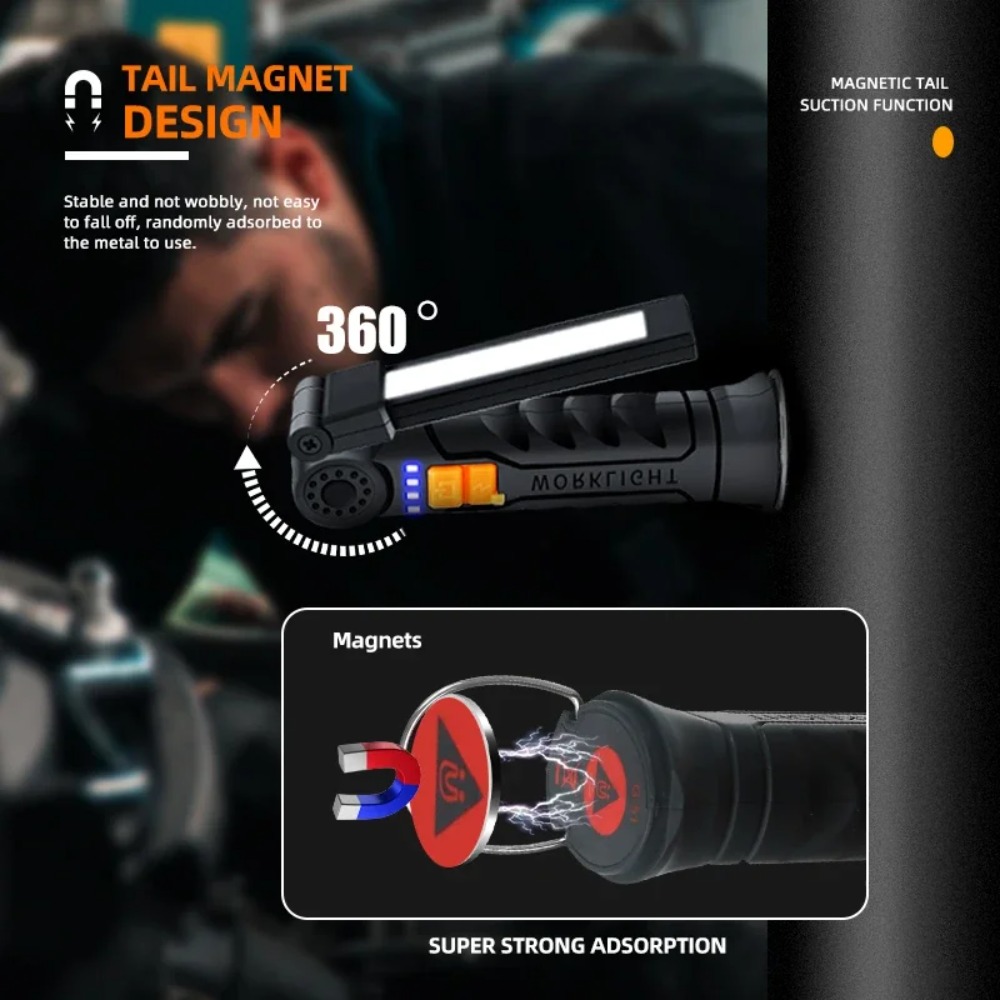 Portable COB LED Flashlight US - Outdoor Adventures recension och pris