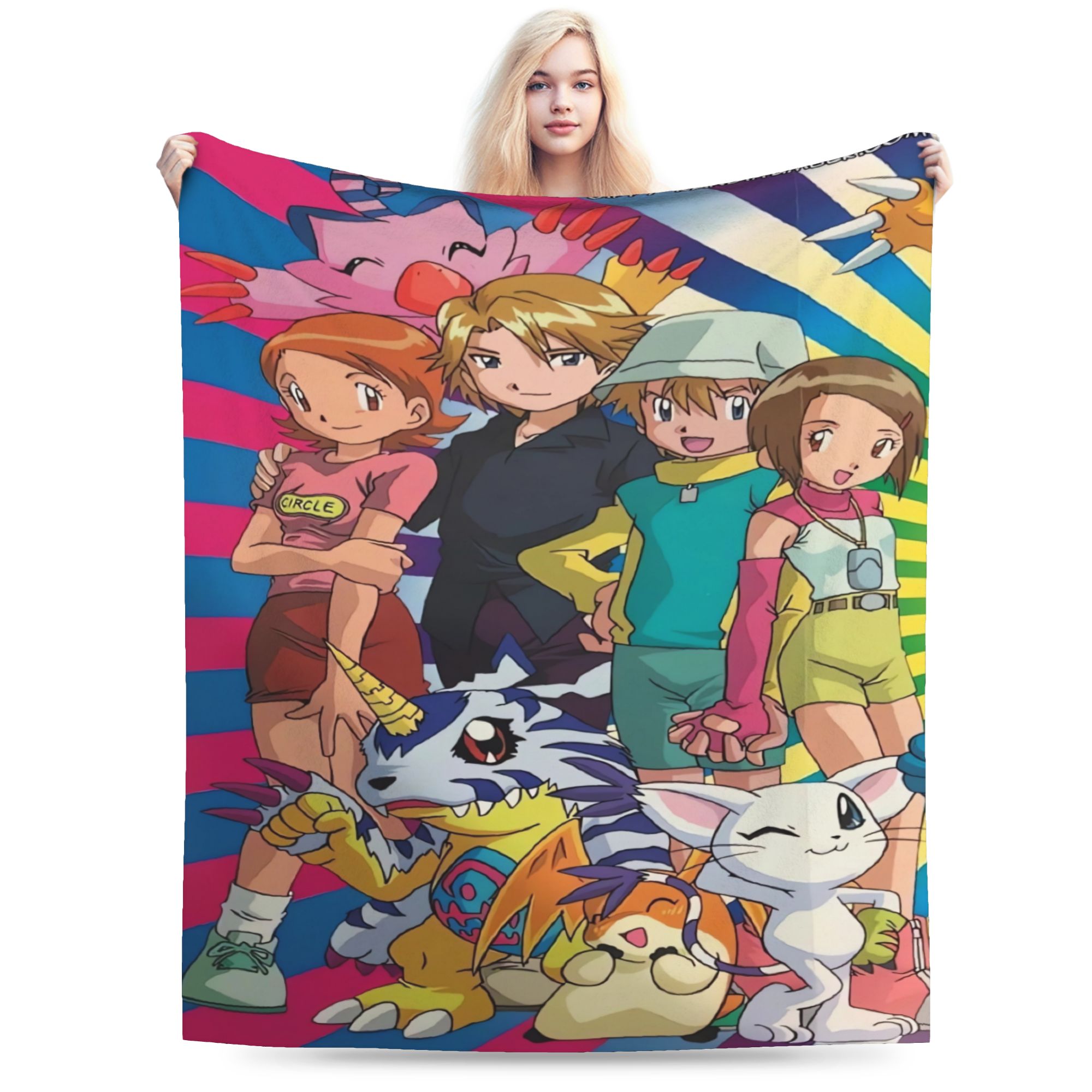 Digimon Adventure  Blankets Qu - Outdoor Adventure Girl recension och pris