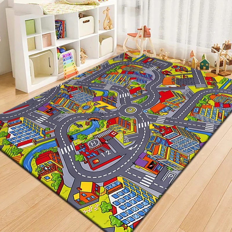 Colorful Kids City Map Play Ma - Outdoor Adventure Education recension och pris