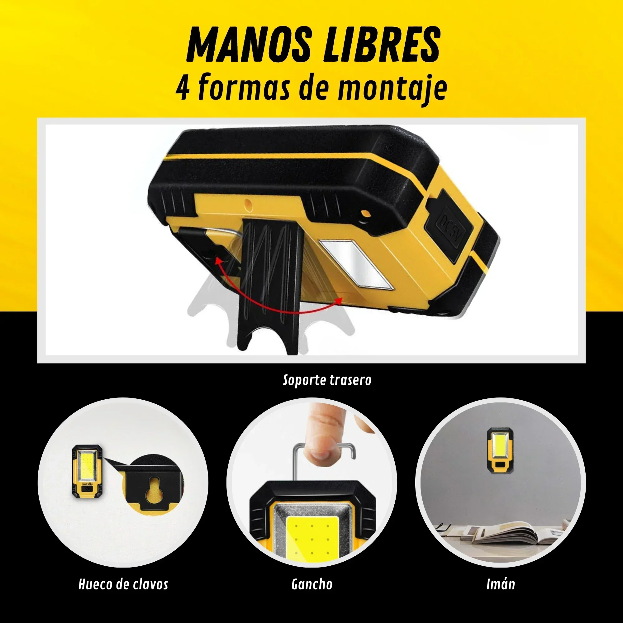 Rechargeable 4000MaH Work Ligh - Outdoor Adventures recension och pris