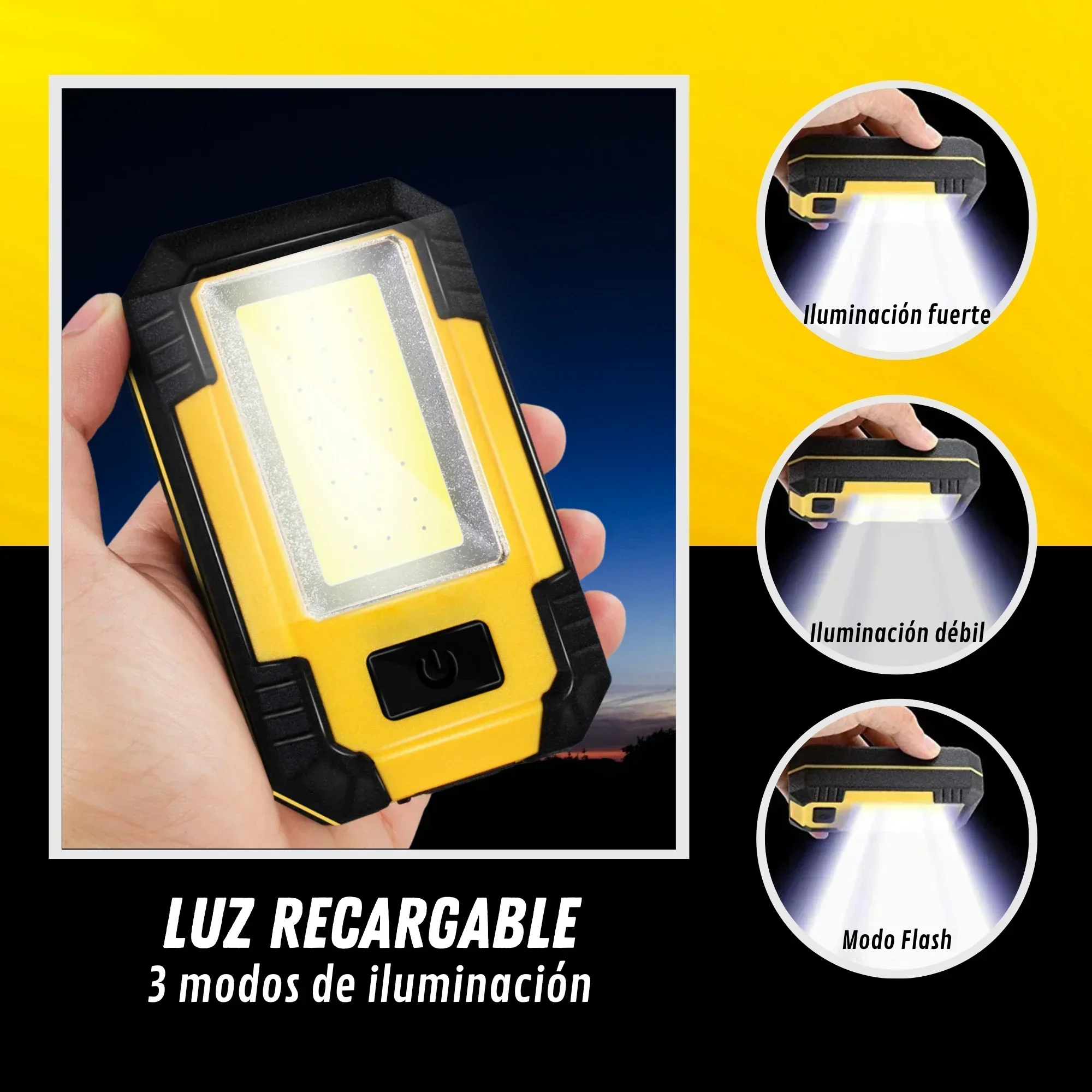 Rechargeable 4000MaH Work Ligh - Outdoor Adventures recension och pris