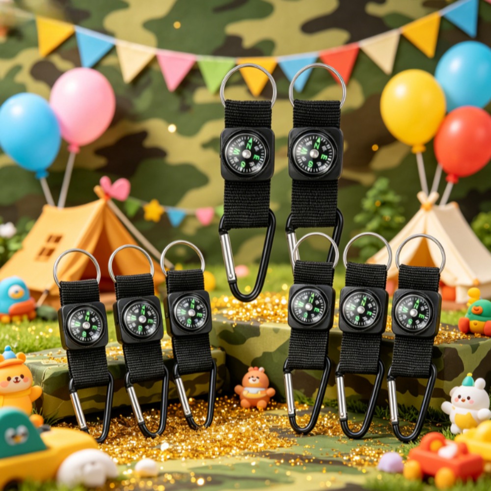 6 Pcs Compass for Bulk Belt Cl - Outdoor Adventure Birthday Party recension och pris