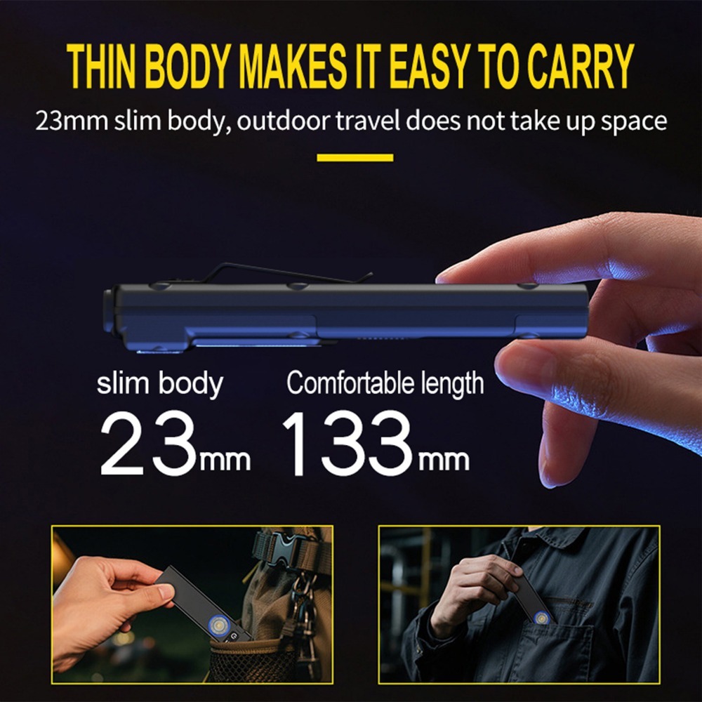 Ultra-Thin EDC Rechargeable LE - Outdoor Adventures recension och pris