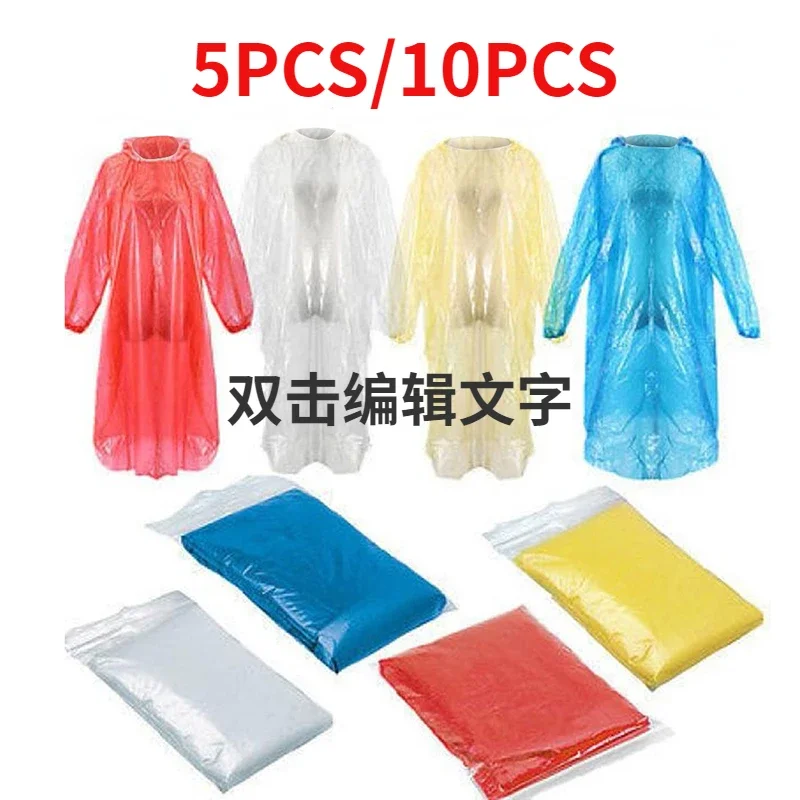 5/10PC Disposable Raincoat Adu - Outdoor Adventure Girl recension och pris