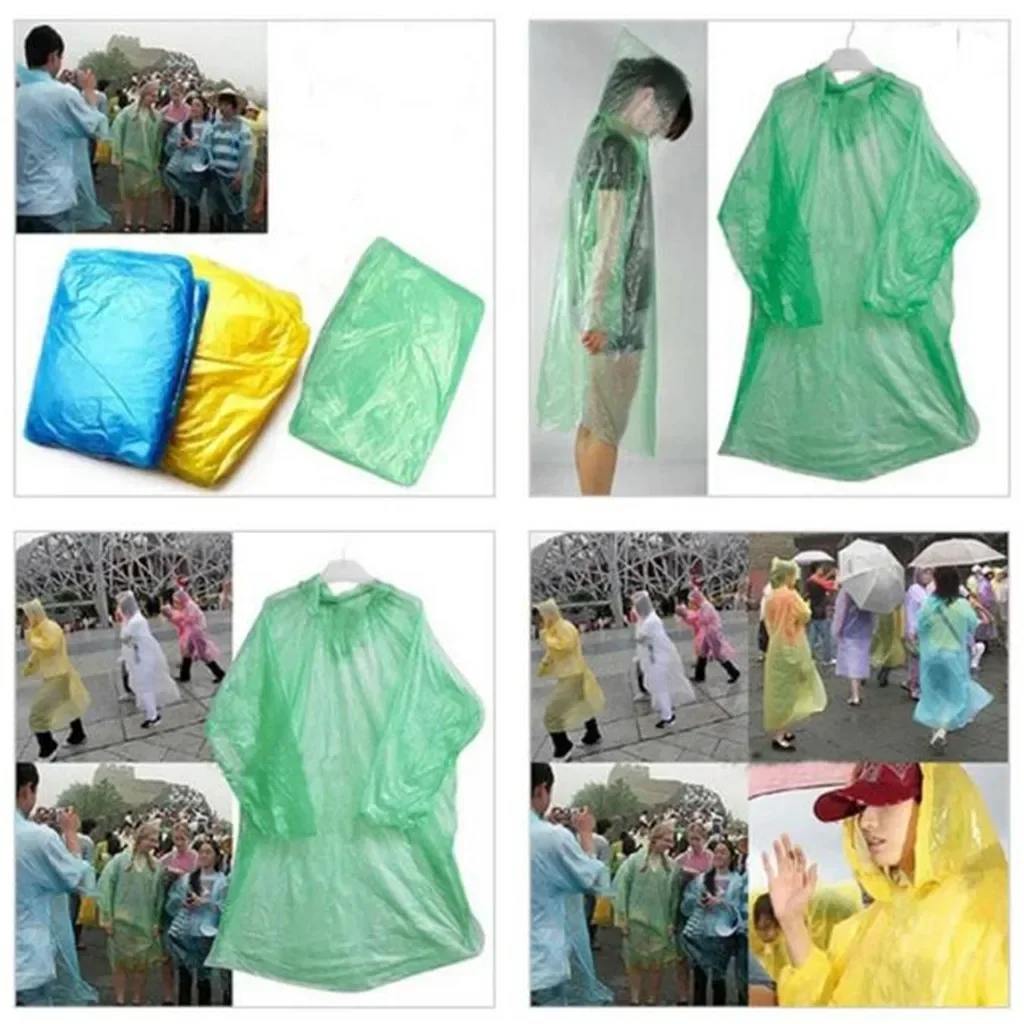 5/10PC Disposable Raincoat Adu - Outdoor Adventure Girl recension och pris
