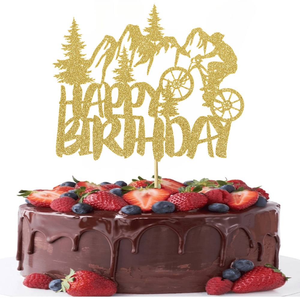 1pc Golden Glittering Retireme - Outdoor Adventure Birthday Party recension och pris