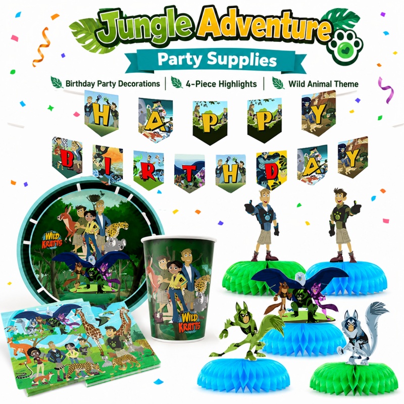 Wild Kratts Birthday Picnic Po - Outdoor Adventure Birthday Party recension och pris