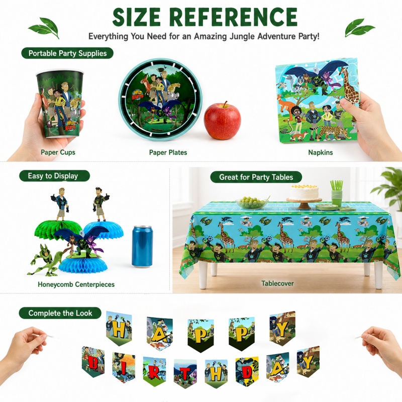 Wild Kratts Birthday Picnic Po - Outdoor Adventure Birthday Party recension och pris
